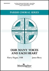 Our Many Voices and Each Heart SATB choral sheet music cover
